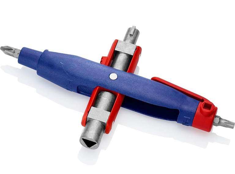 Knipex Stiftschaltschrankschlüssel für gängige Schränke und Absperrsysteme 145 mm (SB-Karte/Blister) 00 11 07, PRIME