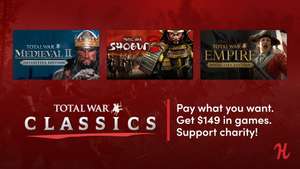 Total War Classics Humble Bundle Steam Empire Total War, Medieval I+II, Napoleon, Shogun 1+2, Viking Battle for Asgard