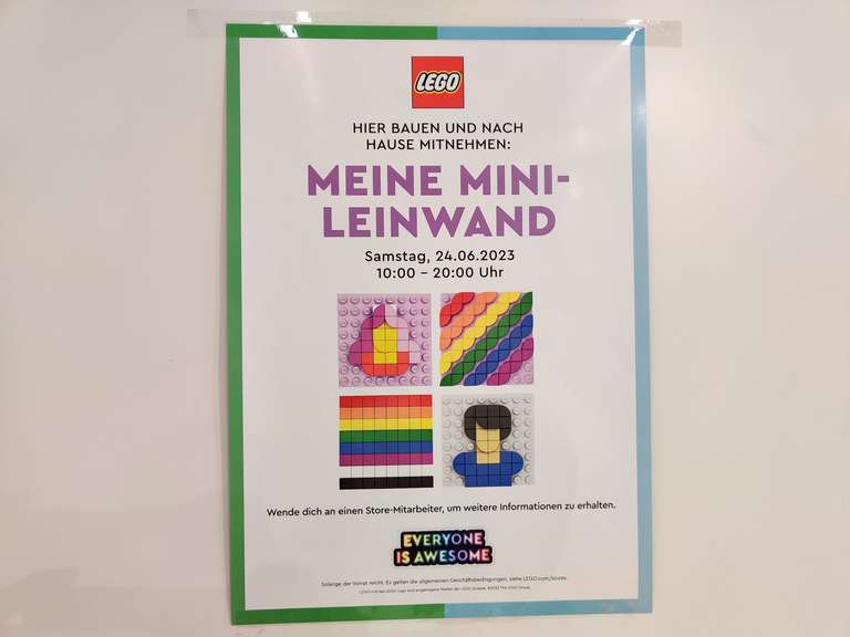 LEGO Store: Bauen und nach Hause nehmen - Meine Mini-Leinwand