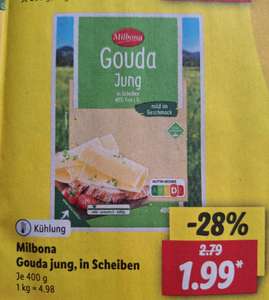 Gouda Käse - 400 Gramm Packung