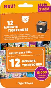 12 Monate Tigermedia Tigertones-Ticket für die Tigerbox für 68,41 Euro [bol]