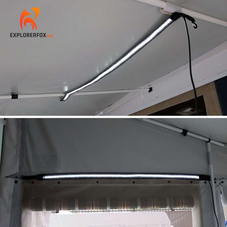Wasserdichte flexible und dimmbare LED Camping Leiste / Lampe zum überall hinhängen