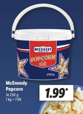 Lidl : Popcorn \'süß\' im Inhalt ab mydealz Kilopreis: der ~8€ Eimer, Filiale 20.04. 250g | , in erhältlich