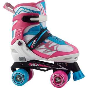 FILA Skates Rollerskate Rollschuhe verstellbar weiß-pink Gr. 35-38 zum Bestpreis