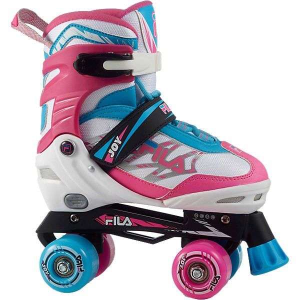 FILA Skates Rollerskate Rollschuhe verstellbar weiß-pink Gr. 35-38 zum Bestpreis