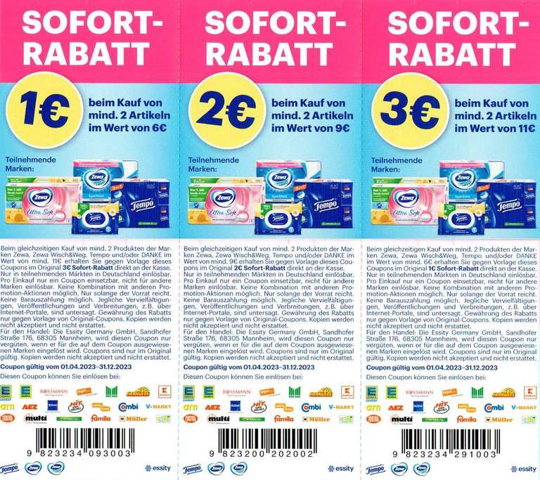 [BUDNI] 3 Packungen Zewa Ultra Toilettenpapier 4-lagig 8x150/135 Blatt für 8,97€ = 0,37€/Rolle