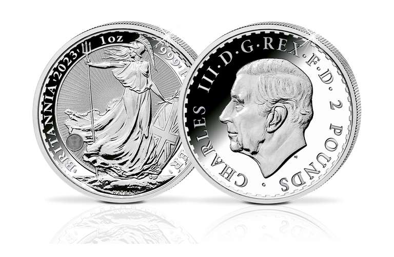 Silbermünze Britannia mit König Charles III. 2023 29,95 €