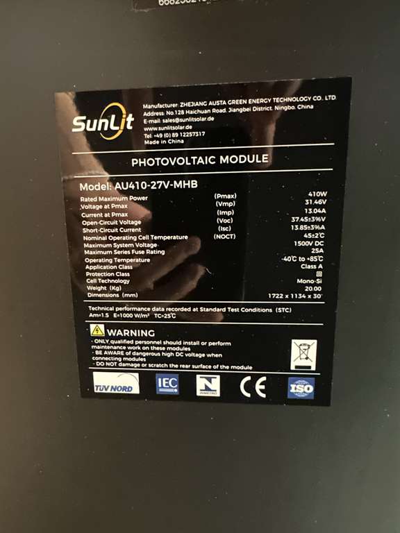 GLOBUS Baumarkt (Lokal, sonst +69,99€VSK) Sunlit Balkonkraftwerk Solar Easy Switch 600/800 Watt