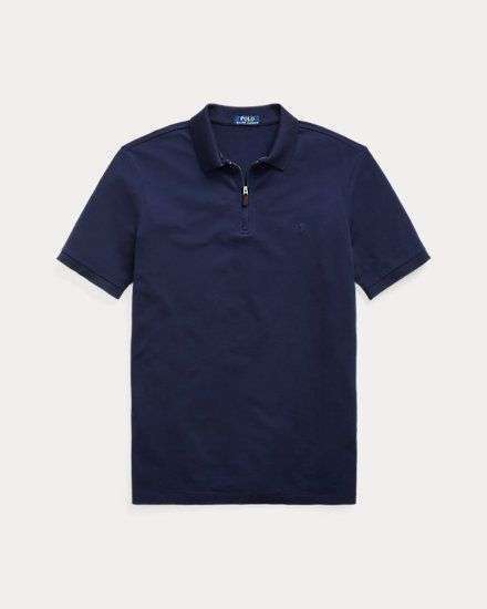 Custom-Slim-Fit Piqué-Poloshirt - Edles Navy