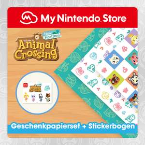 Nintendo Merchandise: Animal Crossing New Horizons-Geschenkpapierset (400 Platinpunkte)