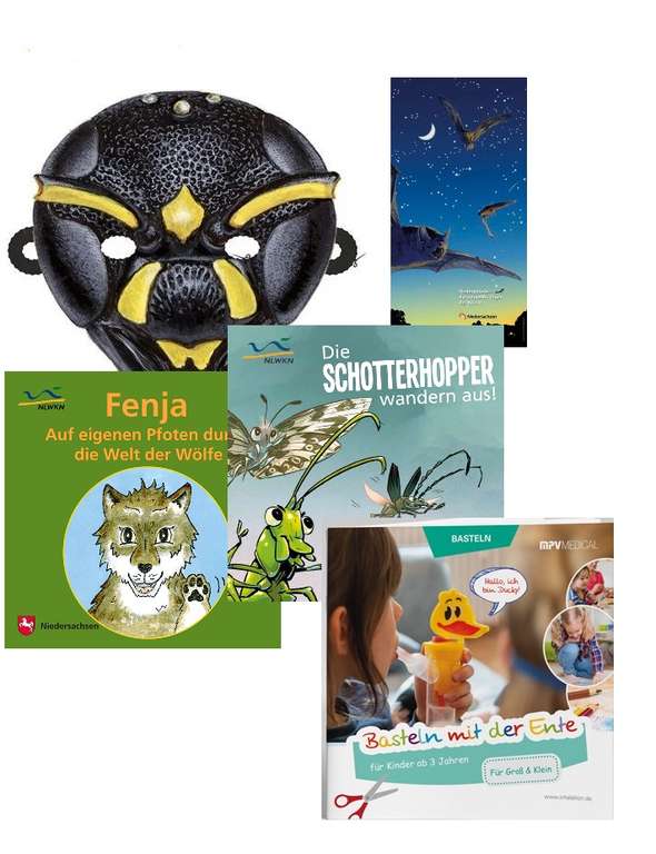 Print und digital: Kostenlose Kinderbücher, Poster, Aufkleber, Mitmachhefte, Masken
