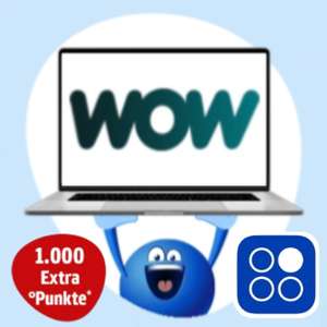 [PAYBACK] 1000 Extra°Punkte (zzgl. 100 Basis°P) für ein Monats-Abo von WOW TV [evtl. ausgewählte Accounts]