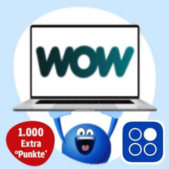 PAYBACK] 1000 Extra°Punkte (zzgl. Accounts] Monats-Abo von WOW für mydealz [evtl. ausgewählte | 100 Basis°P) TV ein