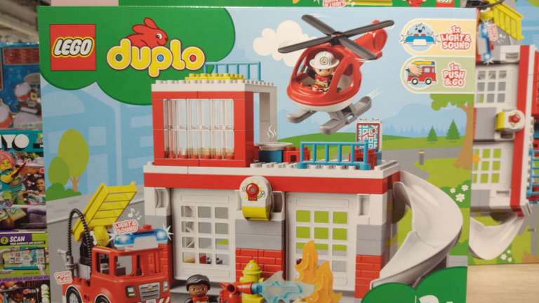 [GLOBUS] LEGO DUPLO 10970 Feuerwehrwache mit Hubschrauber
