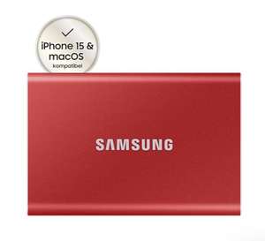 Samsung Portable SSD T7 - 1 TB - Rot, Versandkostenfrei