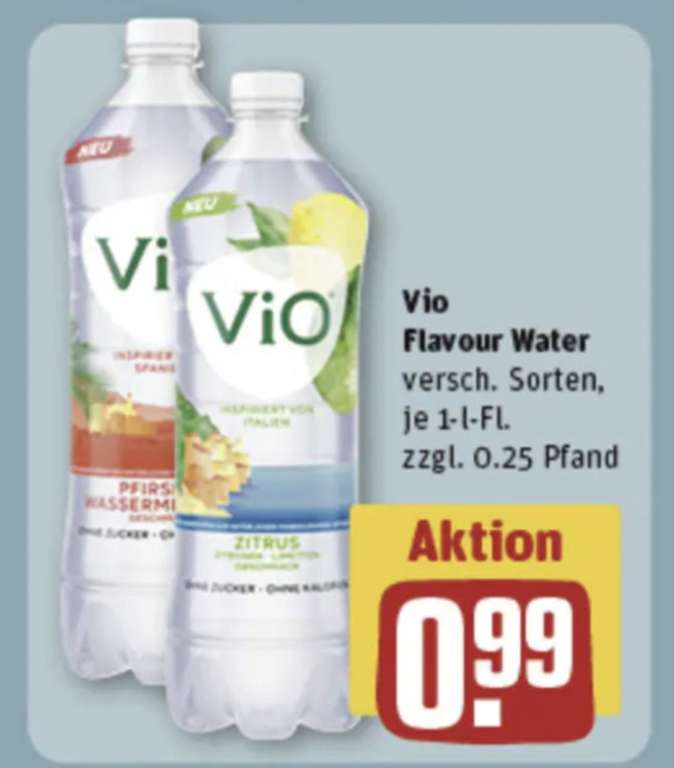 [Rewe Dortmund] Vio Flavored Water 1L für 0,49€ (Angebot + Coupon) | 10.07. -16.07.