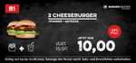 Burgermeister-Cologne Coupons, wo ihr bis zu 50% sparen könnt. Beispielsweise 2 Cheeseburger zum Preis von einem.