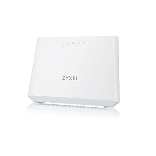 Zyxel WiFi 6 AX1800 Dual-Band Wireless Router | 1.200 MBit/s 5GHz | 600 MBit/s 2,4GHz | EasyMesh | VDSL2/VDSL/ADSL [EX3301-EU]
