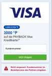 [Payback VISA Kreditkarte] 35 € Cashback: 3.000 Punkte für Abschluss der Payback VISA + 500 Punkte für VideoIdent innerhalb 24 Stunden