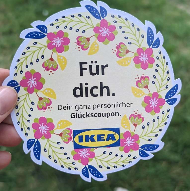 Lokal IKEA Karlsruhe Glückscoupon (mind. 5€ / max. 100€)