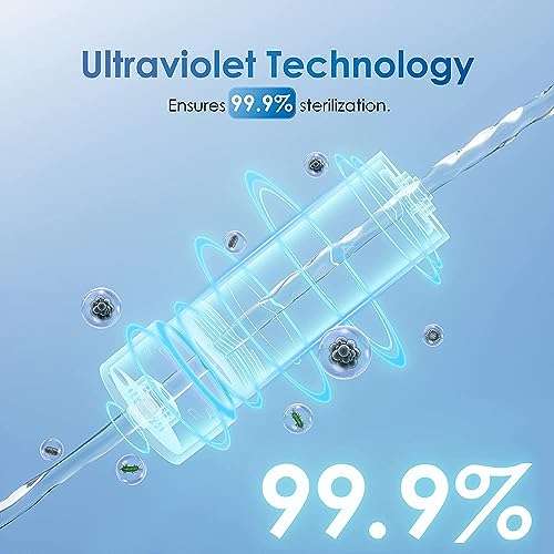 Waterdrop Umkehrosmoseanlage + UV-Filter Wasserfiltersystem, 800 GPD, 3:1 mose Wasserfilteranlage