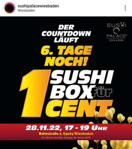 [Wiesbaden] Sushi Palace Sushi Box für 1 Cent