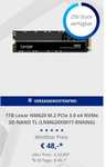 Lexar NM620 1TB M.2 NVMe SSD (3D TLC, bis R3300/W3000, 5 Jahre Garantie)