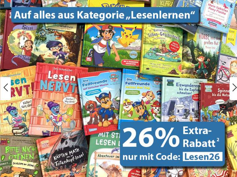 PAW-Patrol-Erstlesepaket für 10,17 € bei Kinderbuch.eu, 26 % per Code