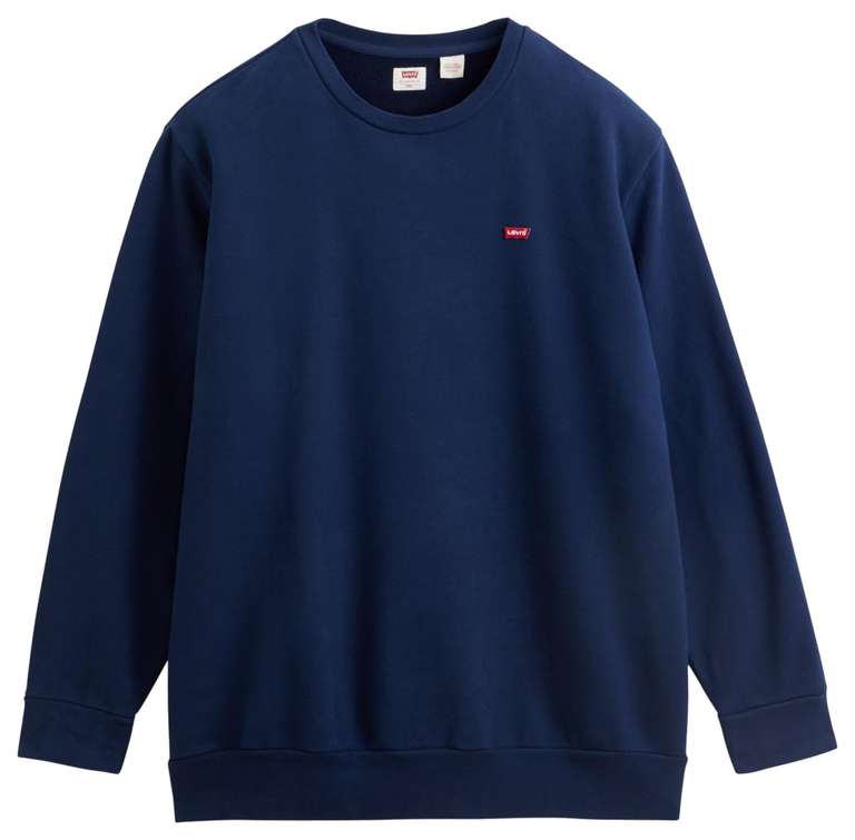 Levi's Herren Big & Tall Original Housemark Crew Sweatshirt Blau in Größe XL bis 5XL (Prime)