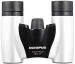 Olympus 8x21 RC II Fernglas mit Tasche, weiß, Sehfeld in 1000m: 110 m