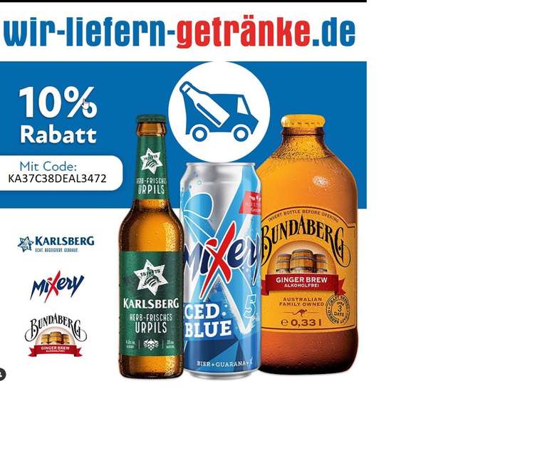 10% Rabatt bei Wir-liefern-Getränke (Karlsberg)