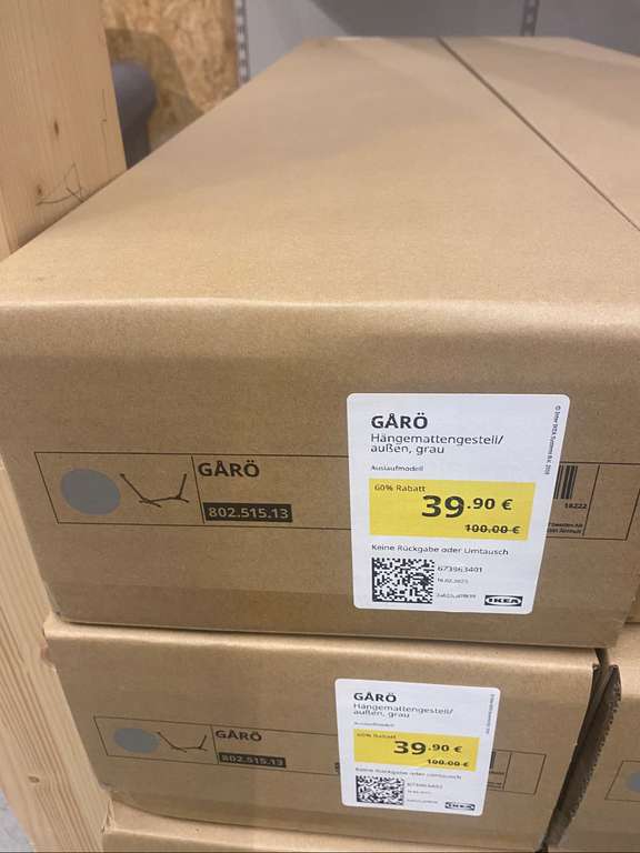 Ikea Hängemattengestell Garö in grau nur in Ikea Ludwigsburg