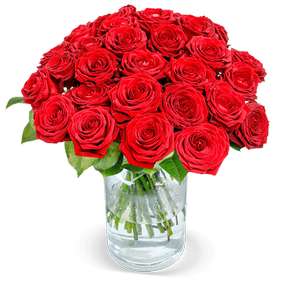Blumensträuße im Angebot bei Blume Ideal | 30 Red Naomi Rosen für 27,98€ | 7 Tage Frischegarantie
