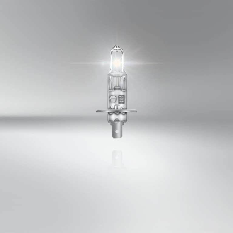 2x Osram Night Breaker Silver H1, +100% mehr Helligkeit, Halogen-Scheinwerferlampe, 64150NBS, 12V Pkw, Faltschachtel (Prime)