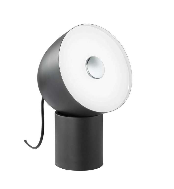 WOFI Lee LED Tischlampe 12W Warmweiss Schwarz Tischleuchte Design