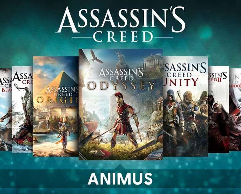 Pack Assassin's Creed Animus: alle spiele und DLCs except Valhalla für PC (Ubi Connect)