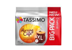 Amazon (Prime): Kaffeekapseln und Pads, zB. Tassimo Morning Kaffee für 0,19€ pro Kapsel