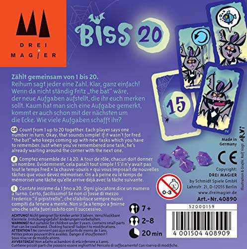 Schmidt Spiele - Biss 20, Magier Kartenspiel für 6,96€ inkl. Versandkosten (Amazon Prime)