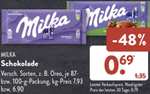 Milka Schokolade 100g / 87g Tafel 0,69 € [Aldi Süd Filiale]