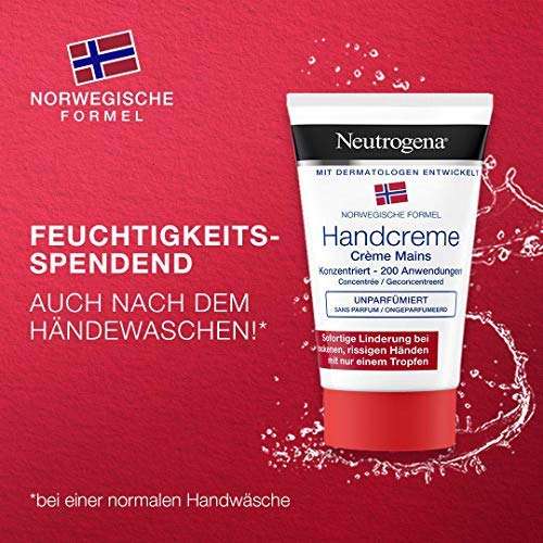 Neutrogena Norwegische Formel Handcreme, konzentriert, ohne Duft, Metal, 50 ml oder 75ml (Prime Spar-Abo)