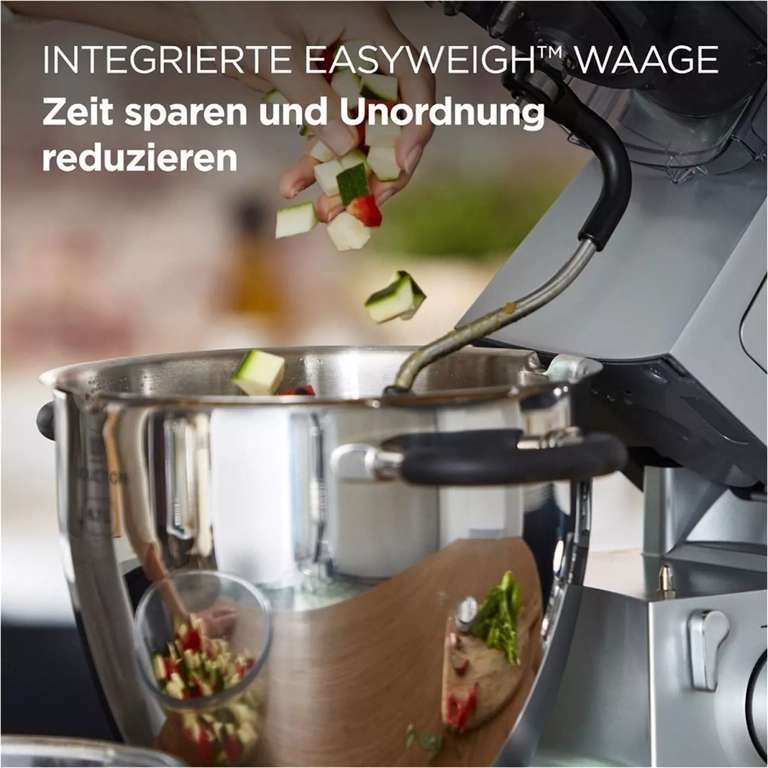 Kenwood Cooking Chef XL Küchenmaschine mit Kochfunktion (1500W, bis 180°C, 6.7l-Schüssel, Waage, diverse Aufsätze, App) | + 100€ Cashback