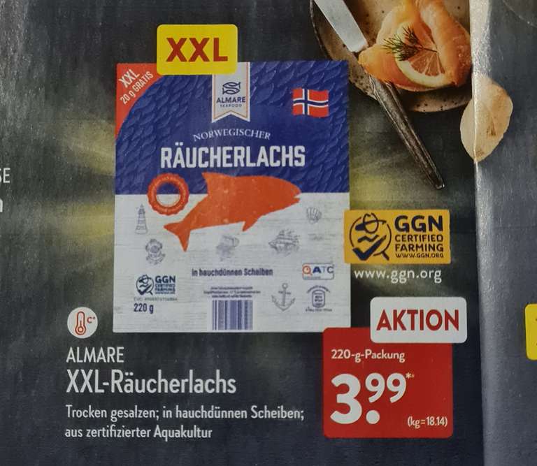 XXL-Räucherlachs - Aldi Nord