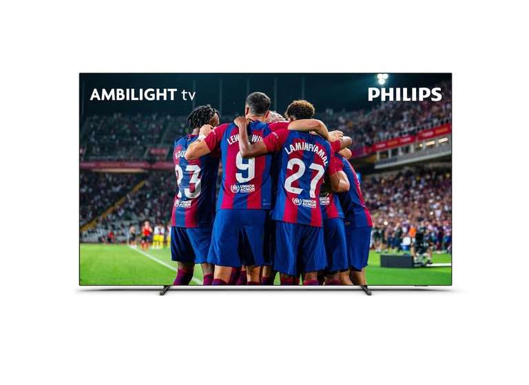Philips 65OLED708/12 OLED Fernseher 165,1 cm (65 Zoll) EEK: G 4K Ultra HD (Chrom, Grau)