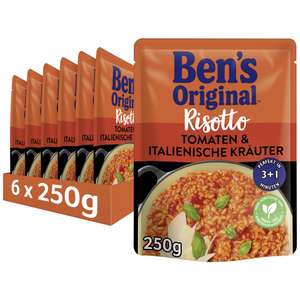 BEN’S ORIGINAL Ben's Original Express Risotto Fertiggerichte Tomaten & italienische Kräuter, 6 Packungen (6 x 250g)