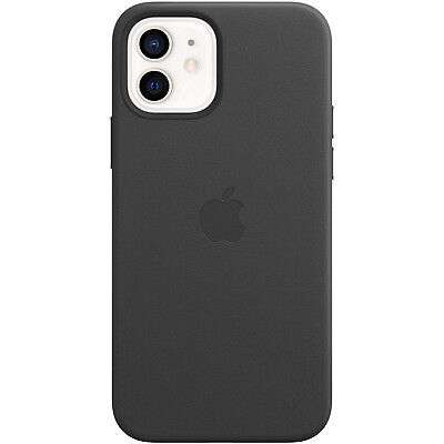 Apple Leder Case mit MagSafe (iPhone 12/iPhone 12 Pro) Schwarz