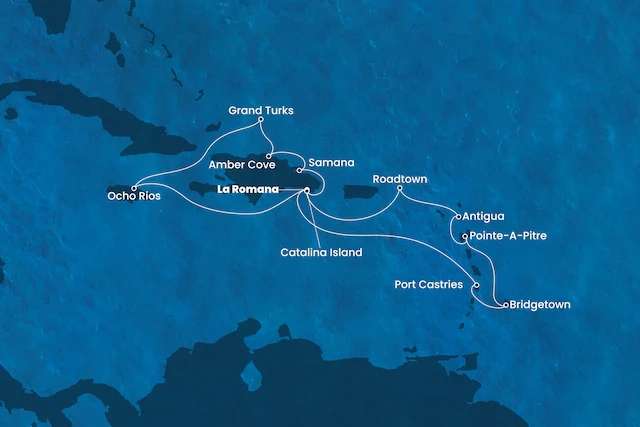 Costa Pacífica 14 Nächte Karibik Kreuzfahrt Dominikanische Republik für 2 Personen