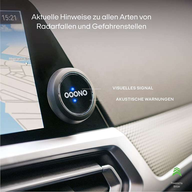 OOONO CO-Driver No.1 Blitzerwarner / Verkehrsalarm (automatische Verbidung mit Bluetooth)