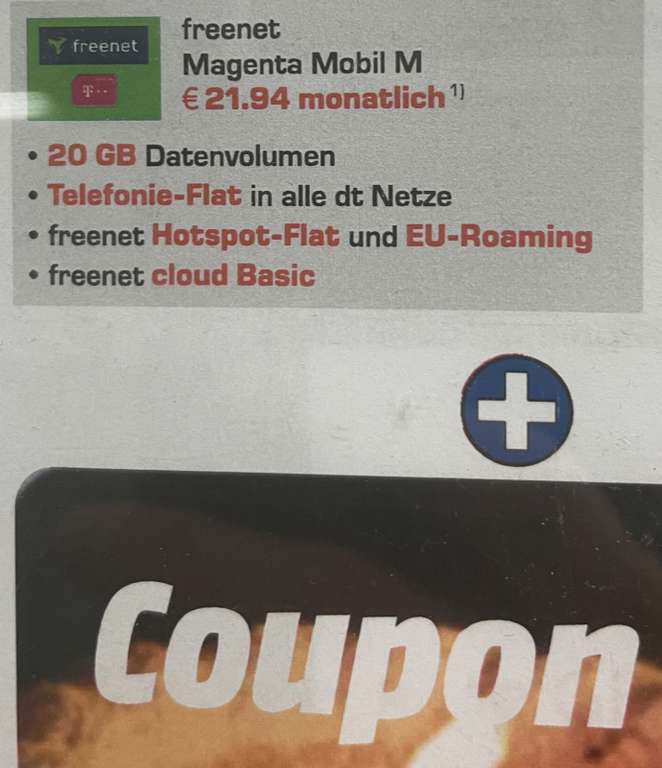 [Lokal Berlin Köpenick] Magenta Mobil M von Freenet+ 100€ Gutschein für eff. 17,77€