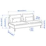 Ikea Family: SÖDERHAMN Sofa Serie reduziert, z.B. Sitzelement 3, Tonerud grau
