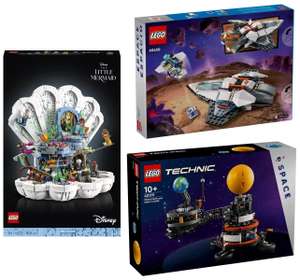LEGO Disney Princess 43225 Arielles königliche Muschel und 60430 Raumschiff zum Bestpreis, LEGO Technic 42179 [Alza-Days]